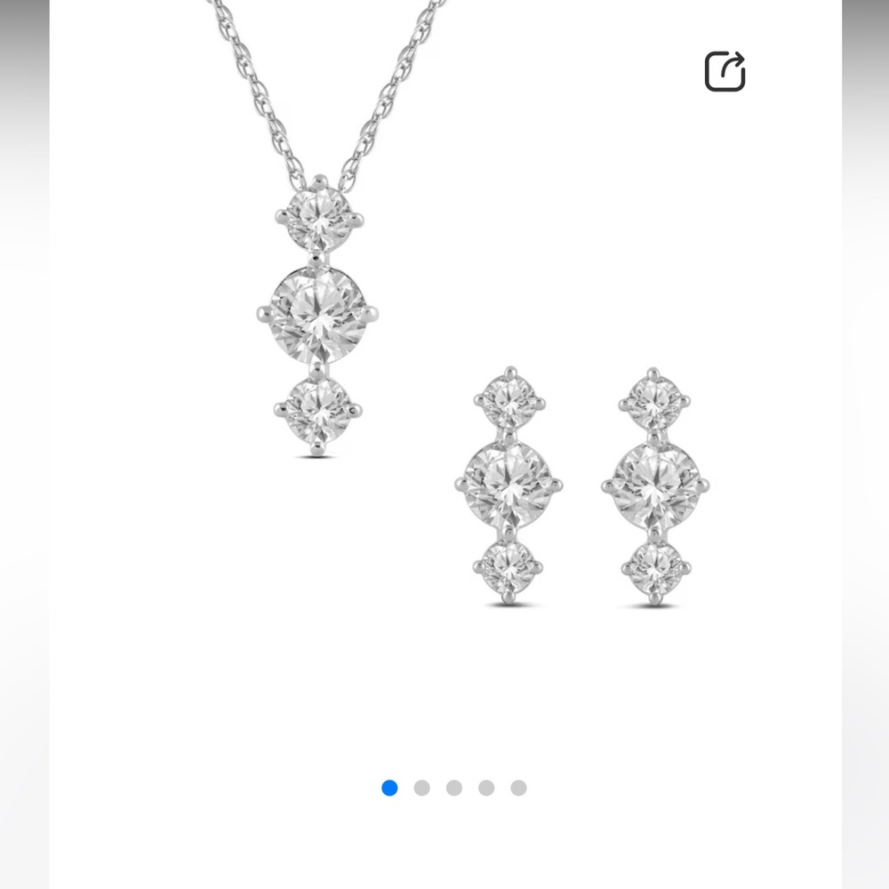 Zales earrings and necklace set